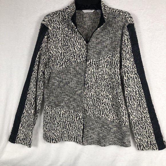 Erin London Women's Sweater Animal Print Jacket Size Adult Medium - Picture 5 of 11
